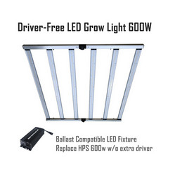 600w Pertanian Led Grow Lights Fixture Penghematan Energi Aluminium
