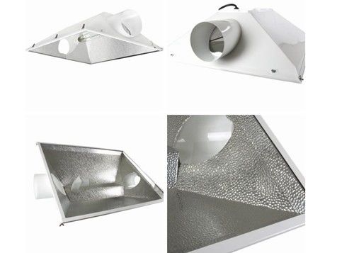 3XL 400W Reflektor Berpendingin Udara, 600W HPS MH Grow Light Reflektor Hood Berkebun