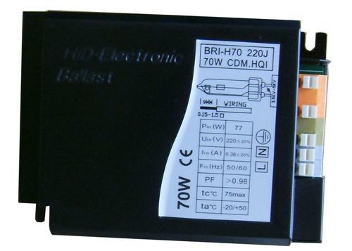0.44A 130Hz Digital Rumah Kaca Ballast Keramik Metal Halide 70W Lampu Sodium
