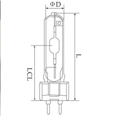 8000hrs Seumur Hidup 20w Grow Lamp Bulb Ceramic Metal Halide 35w 50w 70w