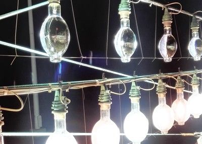 Reflektor Samping 700w MH Grow Light Bulbs Penghematan Bahan Bakar Panjang 350mm
