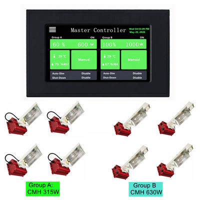 Saluran Ganda CMH HVAC 0 10V Controller HPS 5V DC Smart Lighting Controller