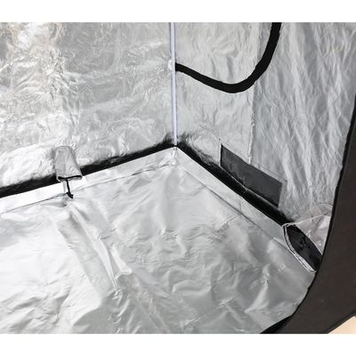 200cm Tinggi Zippered Hydroponic Indoor Grow Tent, 5X5 "Portable Grow Tent 600D Fabric
