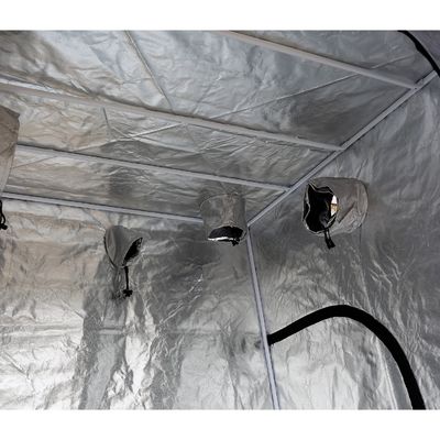 200cm Tinggi Zippered Hydroponic Indoor Grow Tent, 5X5 "Portable Grow Tent 600D Fabric
