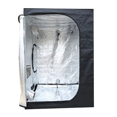 200cm Tinggi Zippered Hydroponic Indoor Grow Tent, 5X5 "Portable Grow Tent 600D Fabric