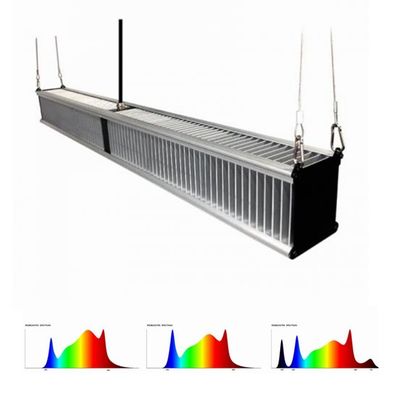 800w 2.7μMol / J Tanaman Rumah Kaca Tumbuh Lampu Hortikultura Hibrida Led 1000w Slim Bar