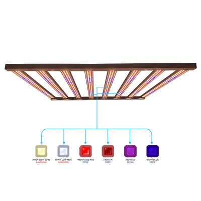 Tanaman Dalam Ruangan 960w 1000w Led Grow Lights Untuk Cakupan 6x6