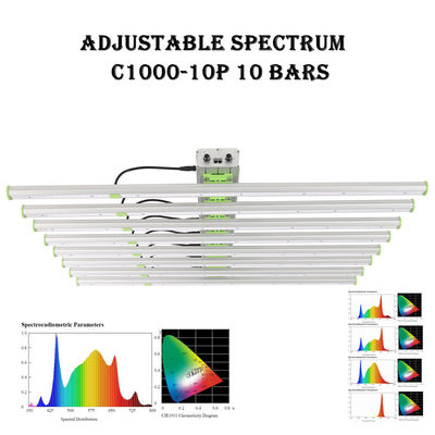 2500μMol 10 Bar EPAR 760nm Tanaman Lampu Tumbuh LED 1000W SMD3030