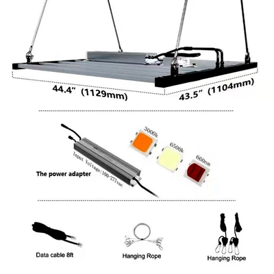 2000umol / S 1000 Watt Led Grow Light Bar Led Grow Light Strips Untuk Pertanian Vertikal