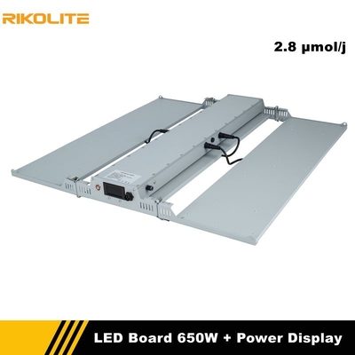 Rikolite Hortikultura LED Grow Lights 650w Quantum Boards Dengan Fungsi Tampilan Daya