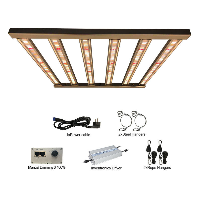 240VAC 2,7μmol / J Hortikultura Led Grow Lights 320W 6 Pilar Spektrum Penuh